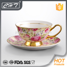 Fine china de porcelana elegante decorativos copo de café especial conjunto